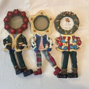 Whimsical Holiday Character Picture Frame Set